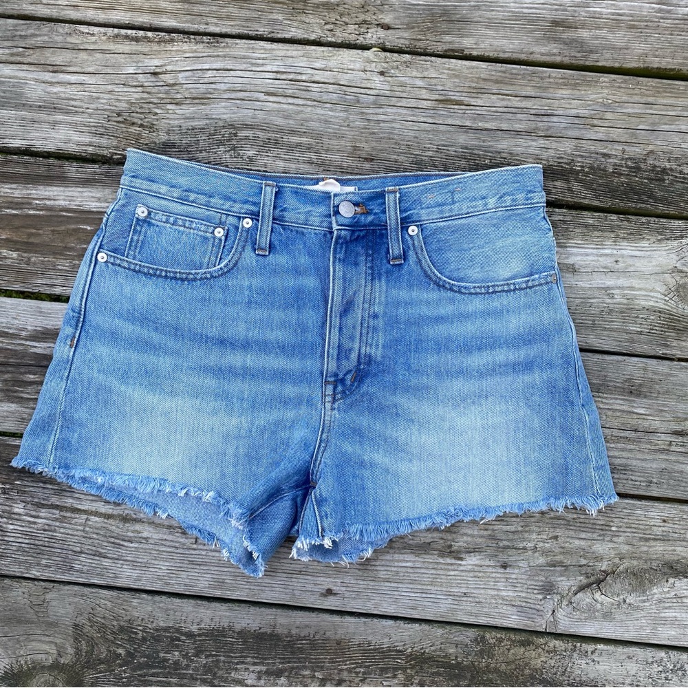 Madewell Relaxed Denim Cut Off Shorts Size 28